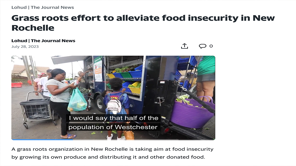 Grass roots effort to alleviate food insecurity in New Rochelle