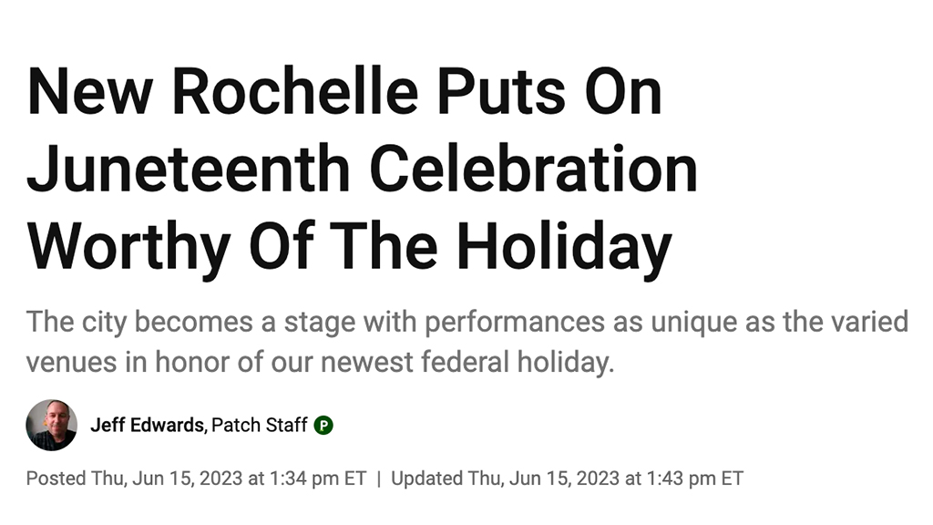 New Rochelle Puts On Juneteenth Celebration Worthy Of The Holiday